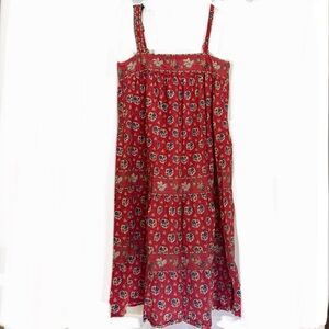 Vintage French La Provence Pierre Deux Floral Print Sun Dress